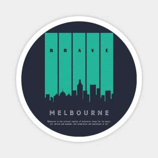 CITY SILHOUETTE OF MELBOURNE Magnet